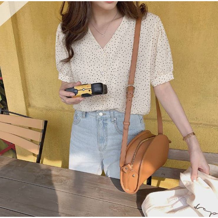 ブラウス シフォンドット柄 前ボタンブラウス | Lips | 詳細画像11 