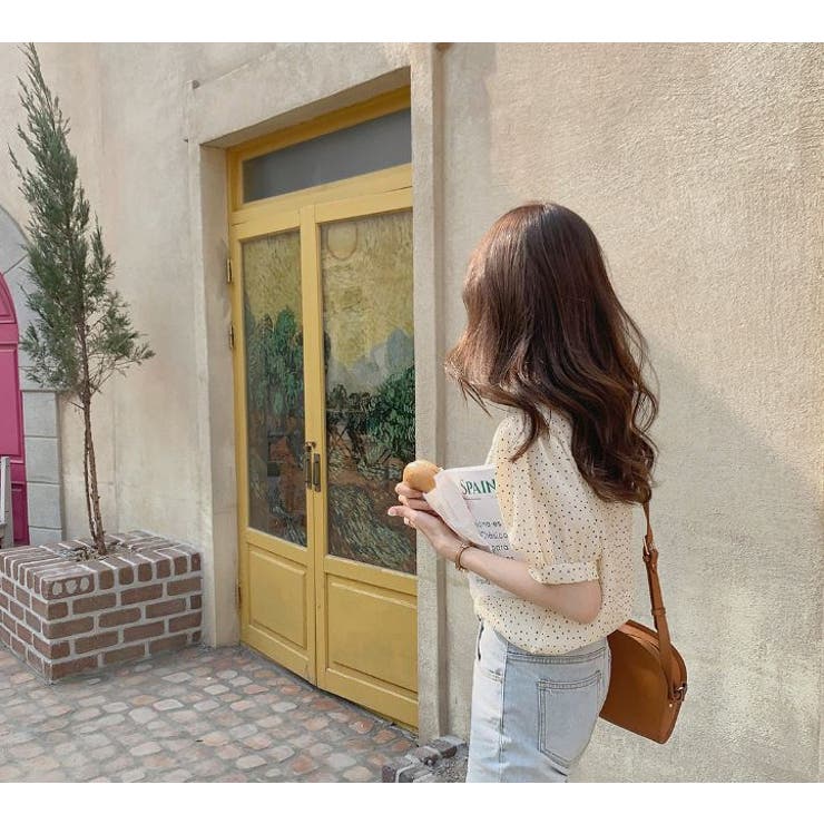 ブラウス シフォンドット柄 前ボタンブラウス | Lips | 詳細画像12 