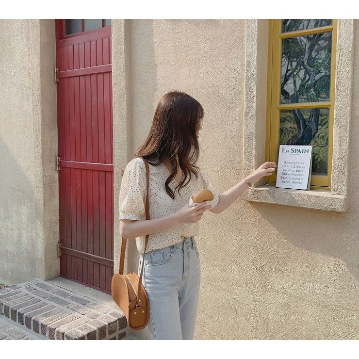 ブラウス シフォンドット柄 前ボタンブラウス | Lips | 詳細画像16 