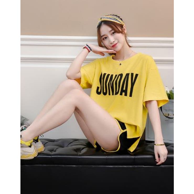 Tシャツショートパンツ セットアップ かわいい[品番