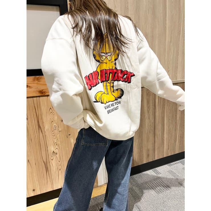 裏起毛バックガーフィールドトレーナー ビックシルエット 韓国