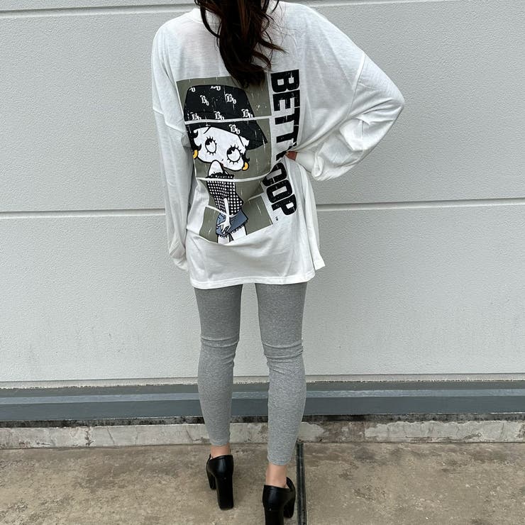 ストリートファションベティちゃんプリントロンTシャツ Betty ビック