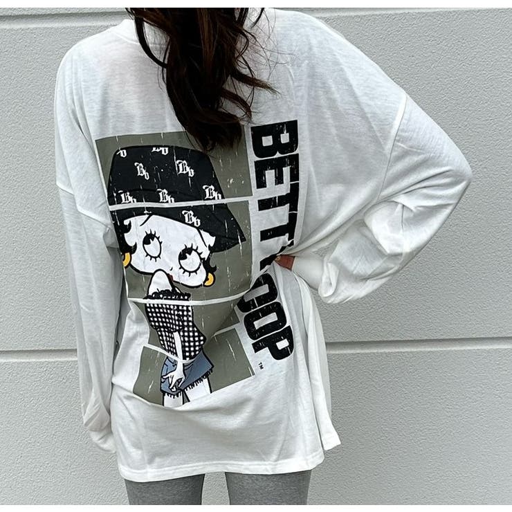 ストリートファションベティちゃんプリントロンTシャツ Betty ビック