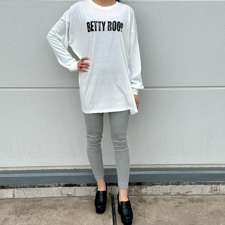 ストリートファションベティちゃんプリントロンTシャツ Betty ビック