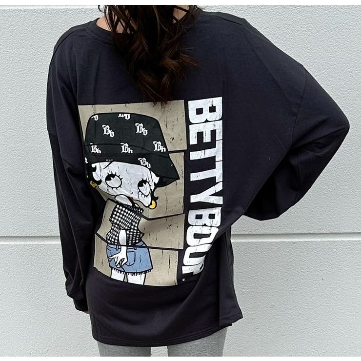 ストリートファションベティちゃんプリントロンTシャツ Betty ビック