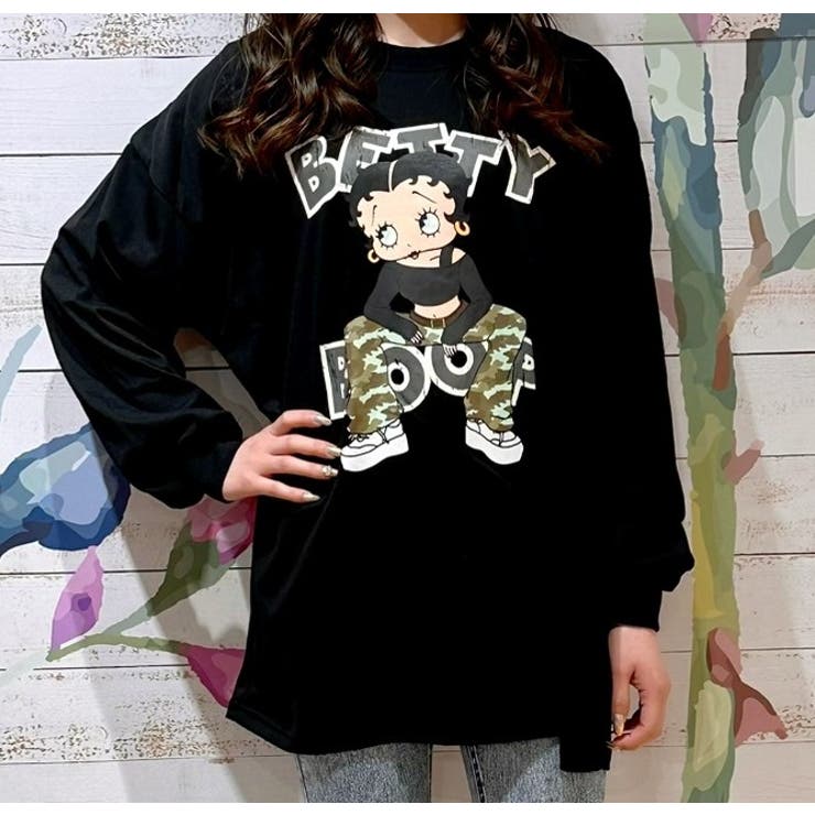 ストリートファションベティちゃんプリントロンＴシャツ Betty ビック