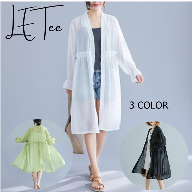 シフォンカーディガン 半袖 レディース 品番 Lpsw Letee レティー のレディース ファッション通販 Shoplist ショップリスト