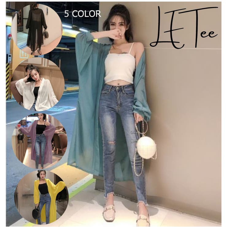シースルーシフォンカーディガン 半袖 レディース 品番 Lpsw Letee レティー のレディース ファッション通販 Shoplist ショップリスト