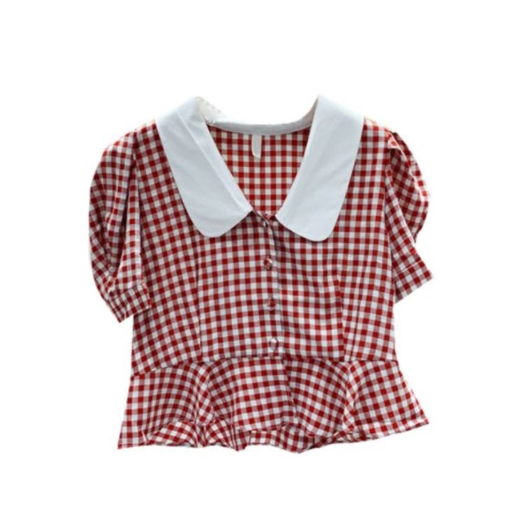 ギンガムチェックブラウス Tシャツ ティシャツ 品番 Lpsw Letee レティー のレディースファッション通販 Shoplist ショップリスト