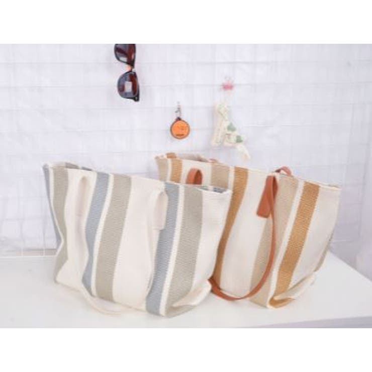 ストライプトートバッグ トートバック かばん | LETee | 詳細画像13 
