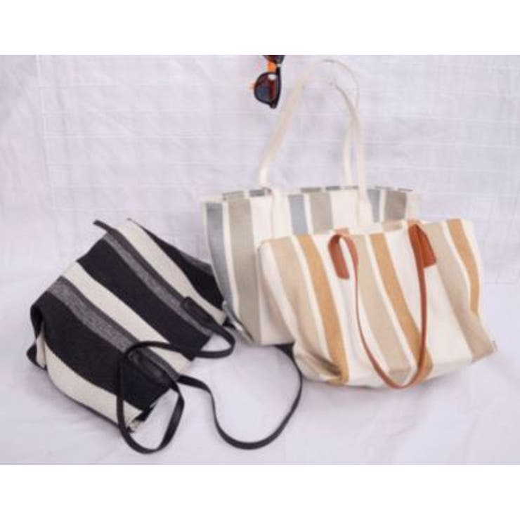 ストライプトートバッグ トートバック かばん | LETee | 詳細画像18 