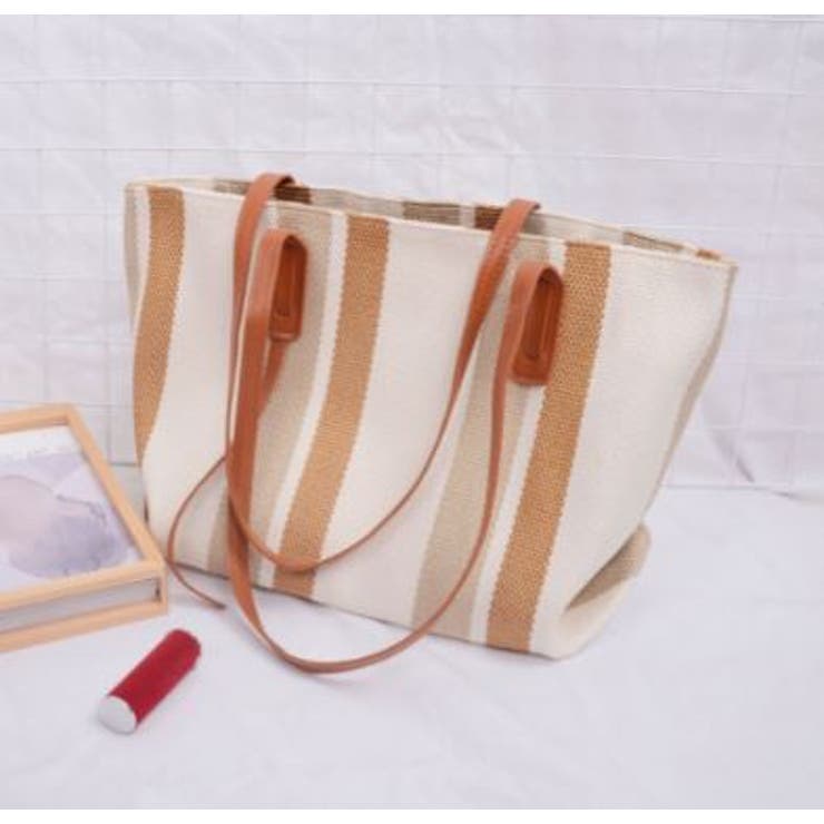 ストライプトートバッグ トートバック かばん | LETee | 詳細画像4 