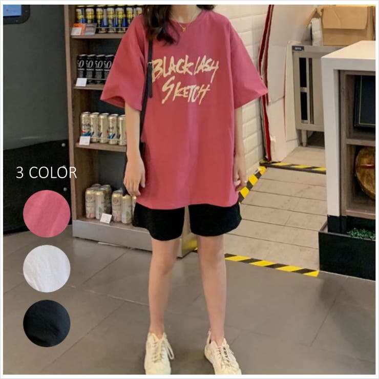ロックでパンクなプリントTシャツ フェスＴ 韓国系[品番：LPSW0008610