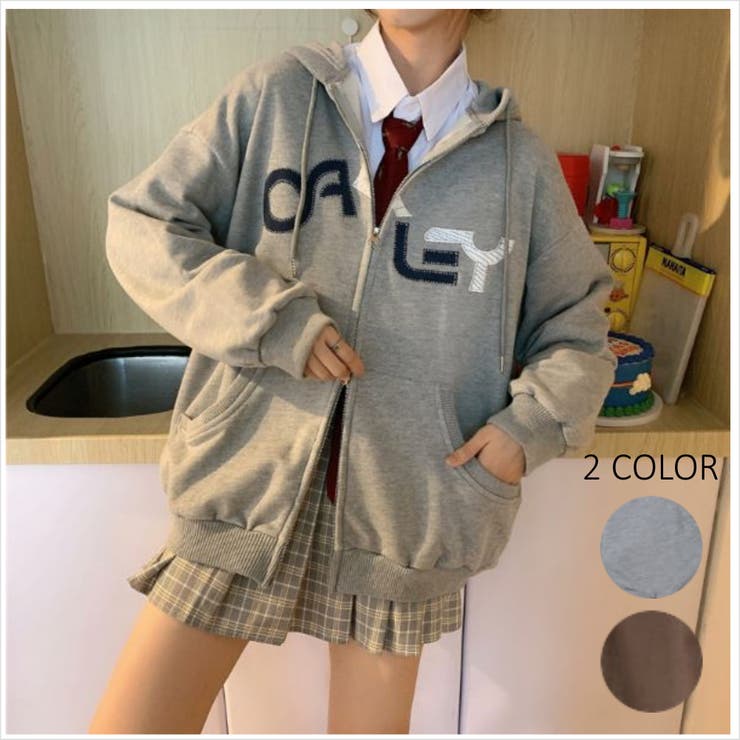 裏起毛ビックシルエットパーカー/韓国ファッション/韓国風/ストリート