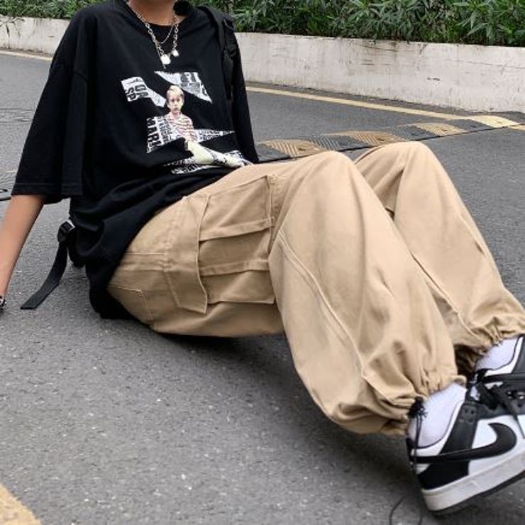 ダボダボカーゴパンツ ゆったり ウエストゴム | LETee | 詳細画像17 