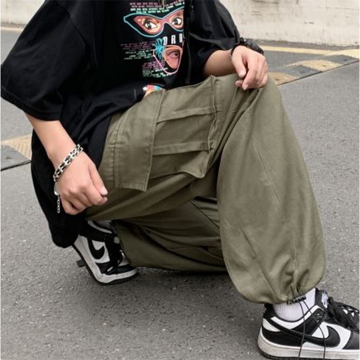 ダボダボカーゴパンツ ゆったり ウエストゴム | LETee | 詳細画像8 