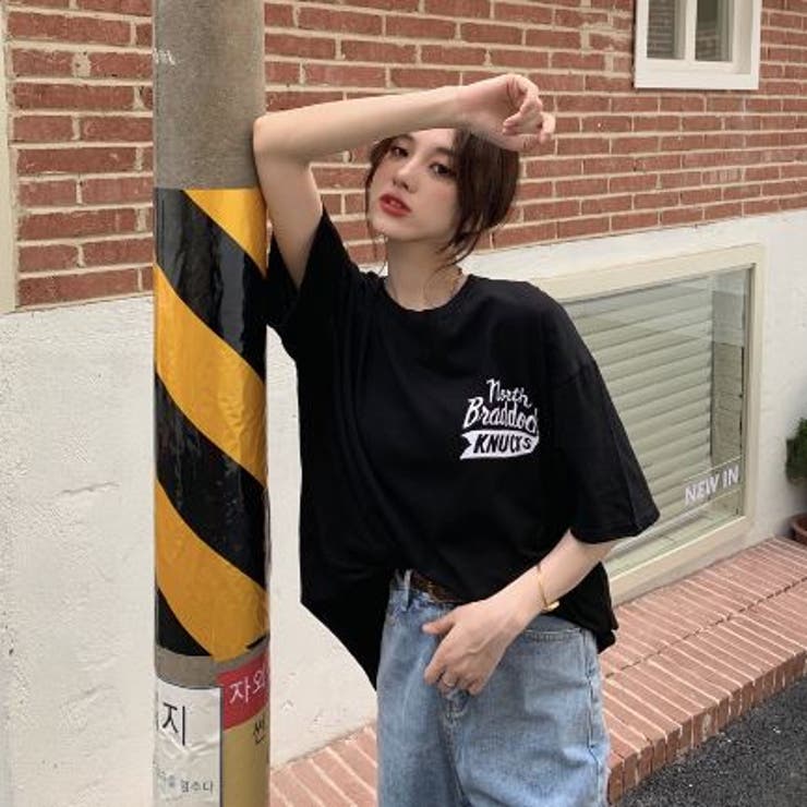 バックプリントＴシャツ/ビッグシルエットＴ/韓国ファッション | LETee | 詳細画像20 