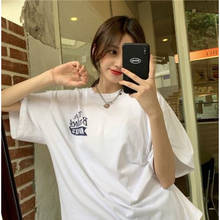 バックプリントＴシャツ/ビッグシルエットＴ/韓国ファッション | LETee | 詳細画像8 