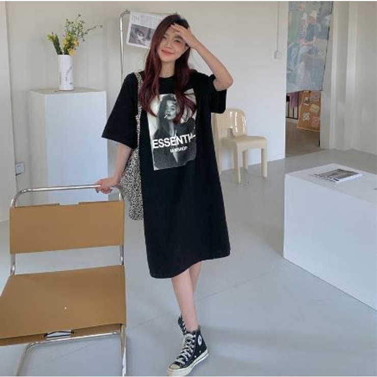 フォトプリントフォト プリント Tシャツワンピース ANAP ワンピース フォトプリント Tシャツ : ZOZOTOWN Yahoo!店