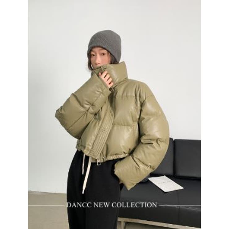 クロップド丈中綿ジャケット/ストリート/韓国ファッション[品番