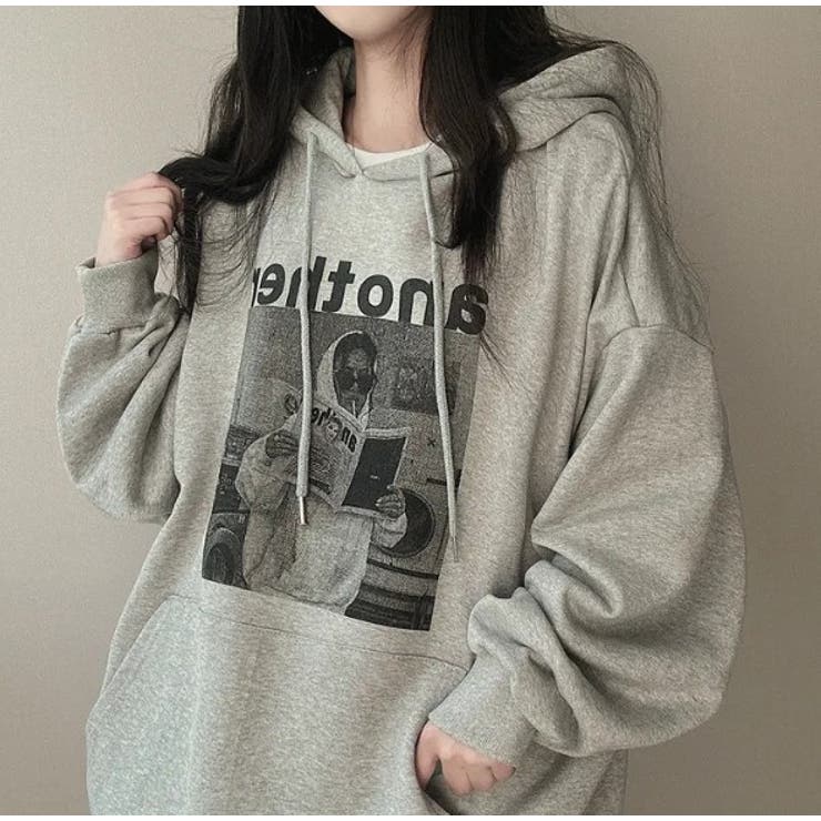 フォトプリントパーカー ビックシルエット トレーナ | LETee | 詳細画像12 