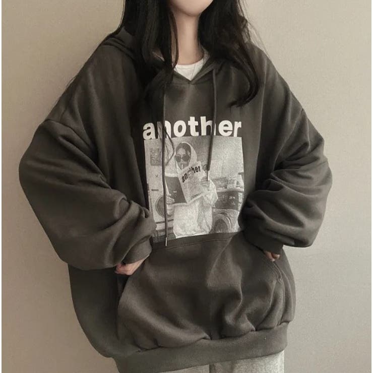 フォトプリントパーカー ビックシルエット トレーナ | LETee | 詳細画像7 