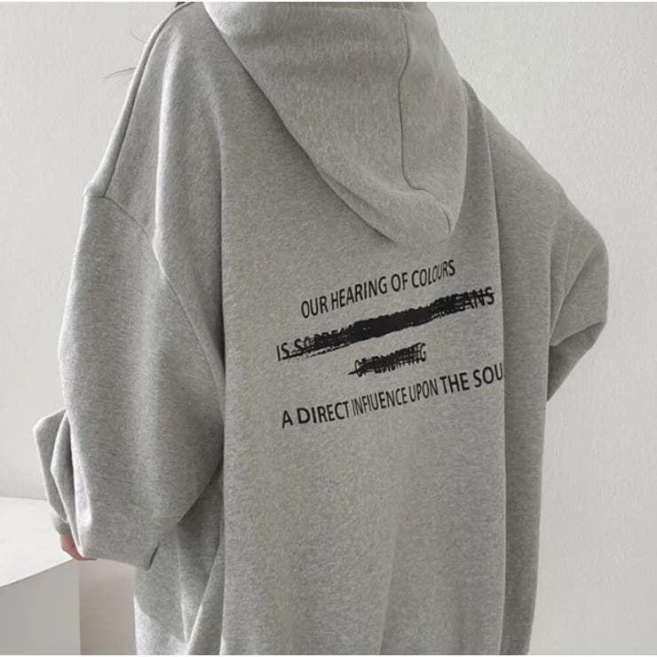 薄地バックプリントロゴパーカー | LETee | 詳細画像4 