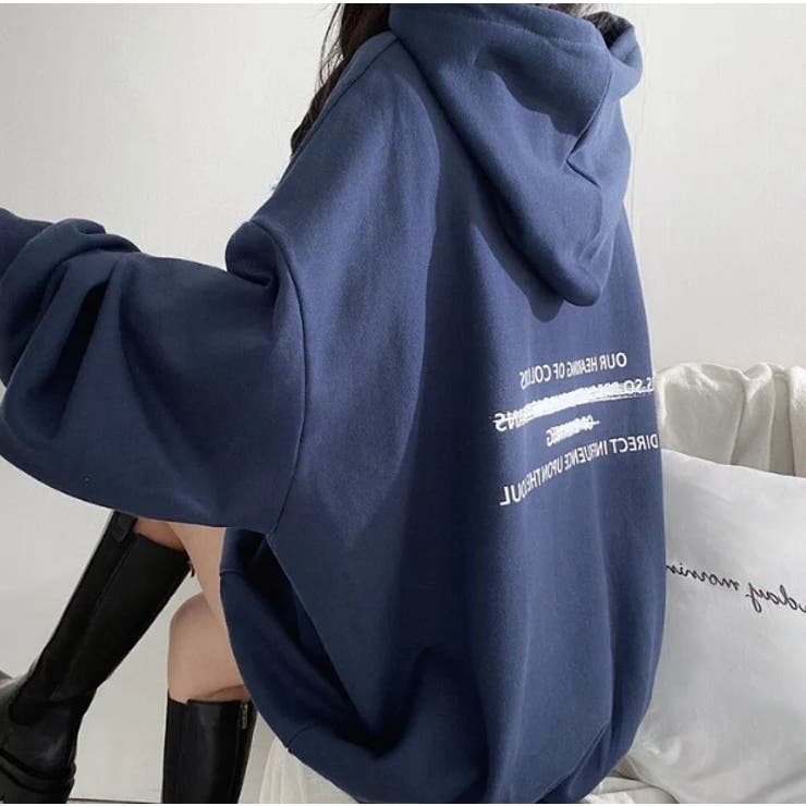 薄地バックプリントロゴパーカー | LETee | 詳細画像5 