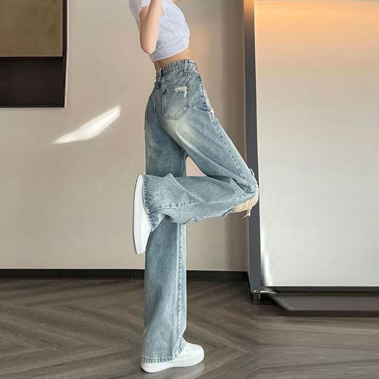 ブロークンデニムパンツ | LETee | 詳細画像3 