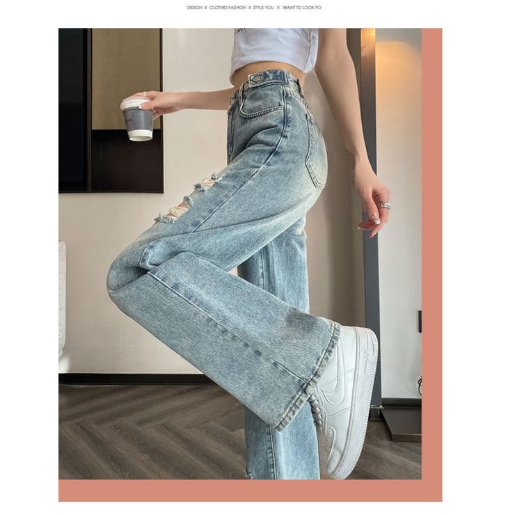 ブロークンデニムパンツ | LETee | 詳細画像6 