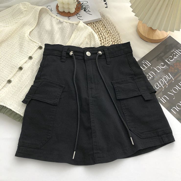BLACK | カーゴミニスカート | LETee