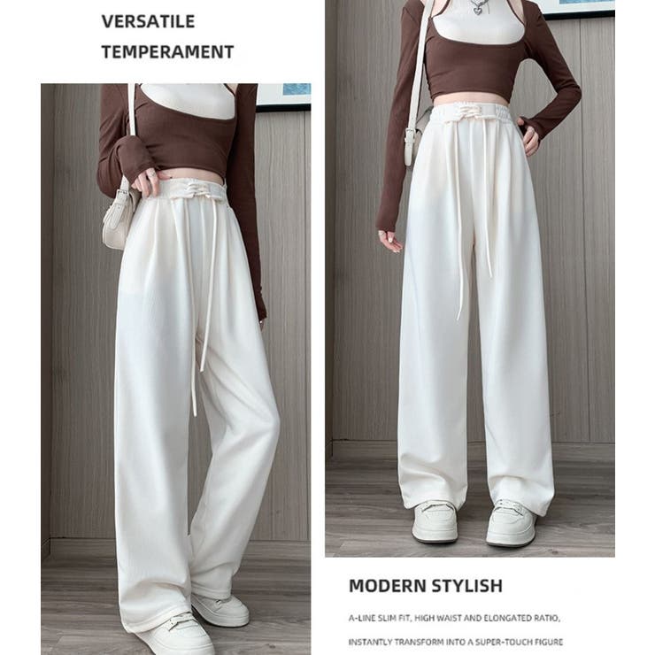 ウエストレースアップパンツ | LETee | 詳細画像1