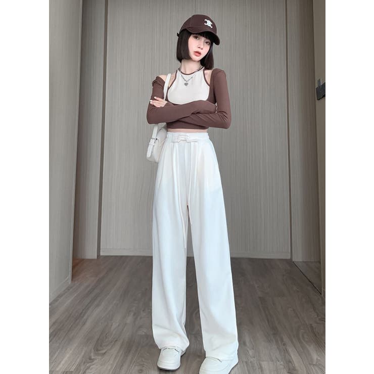 ウエストレースアップパンツ | LETee | 詳細画像3