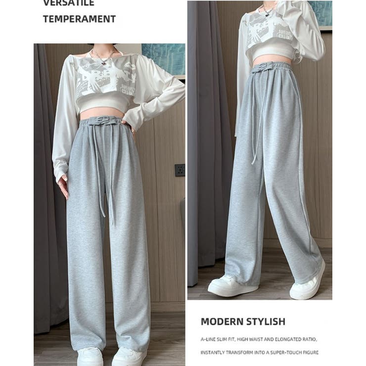 ウエストレースアップパンツ | LETee | 詳細画像5