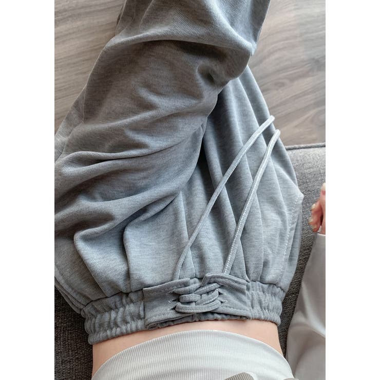 ウエストレースアップパンツ | LETee | 詳細画像6