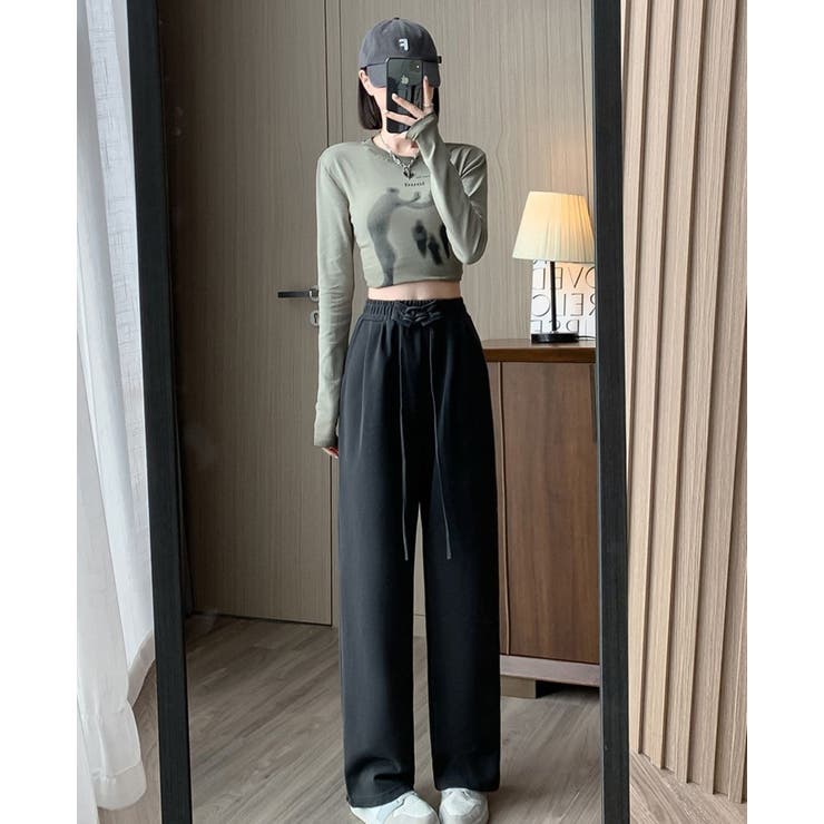 ウエストレースアップパンツ | LETee | 詳細画像7