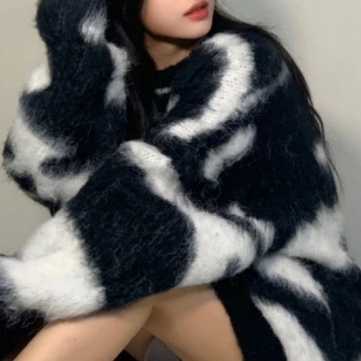 バイカラーモンスターシャギーニット | LETee | 詳細画像11 