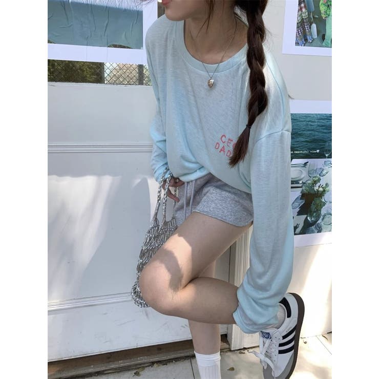 シアータイプ バックロゴプリントトップス/メッセージロゴ | LETee | 詳細画像16 