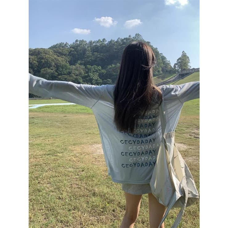 シアータイプ バックロゴプリントトップス/メッセージロゴ | LETee | 詳細画像6 