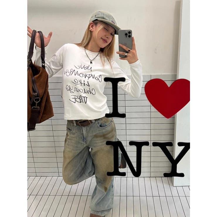 ロゴプリント ロングスリーブTシャツ | LETee | 詳細画像1 