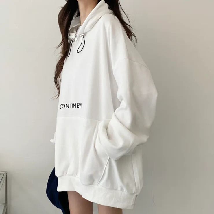 CONTINEWプリントプルパーカー/チビロゴ/薄手 | LETee | 詳細画像1 