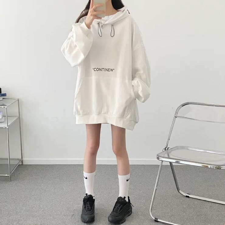 CONTINEWプリントプルパーカー/チビロゴ/薄手 | LETee | 詳細画像4 