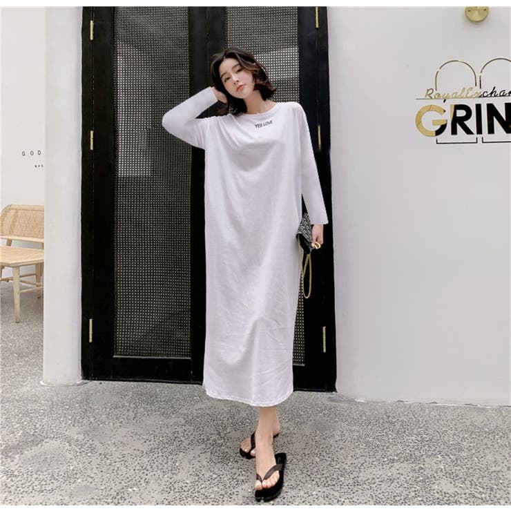 バックプリント ティーシャツワンピース | LETee | 詳細画像1 