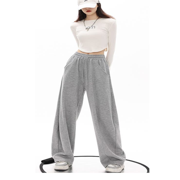 イレギュラーサイドカットワイドパンツ/リラックスパンツ | LETee | 詳細画像2 