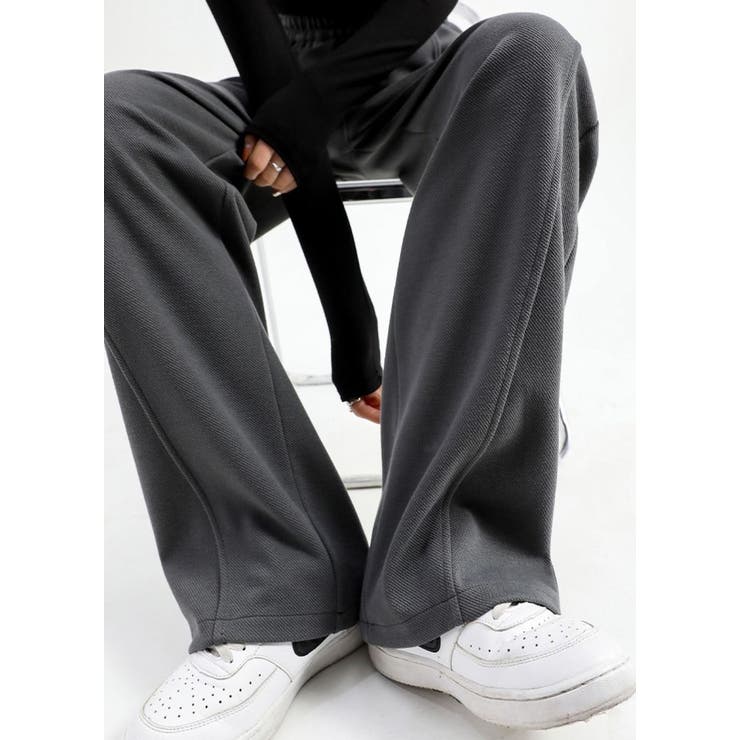 イレギュラーサイドカットワイドパンツ/リラックスパンツ | LETee | 詳細画像5 