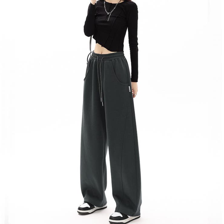 イレギュラーサイドカットワイドパンツ/リラックスパンツ | LETee | 詳細画像6 