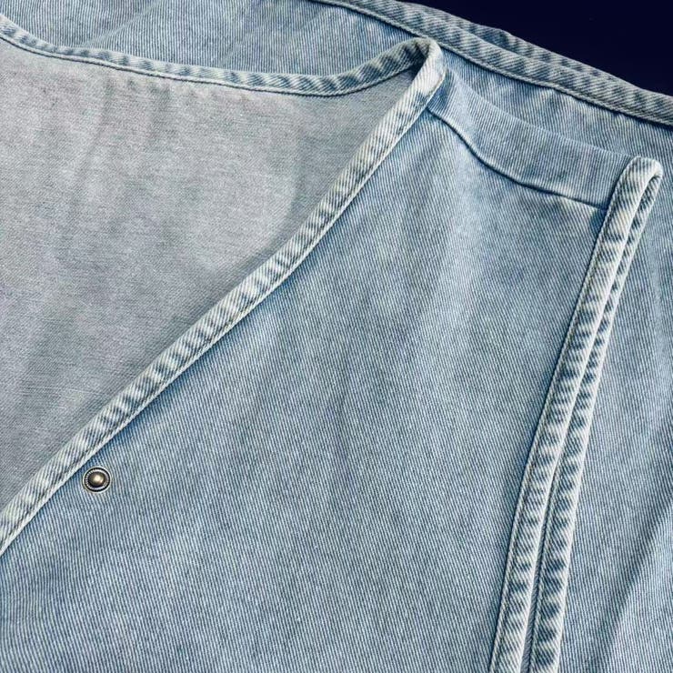 ワンウォッシュ デニムジレ | LETee | 詳細画像12 