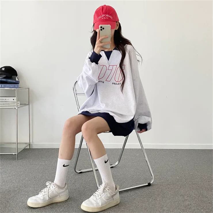 配色えり付きプルオーバー/スキッパー/バイカラートップス | LETee | 詳細画像5 