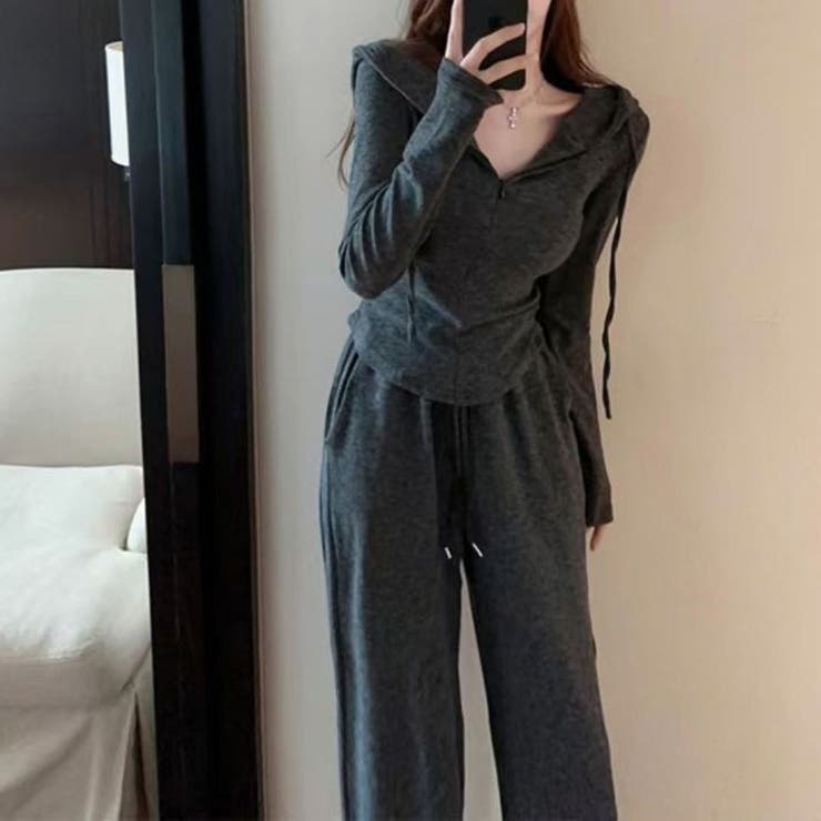 ZIPパーカーセットアップ/パンツ＆パーカー | LETee | 詳細画像3 