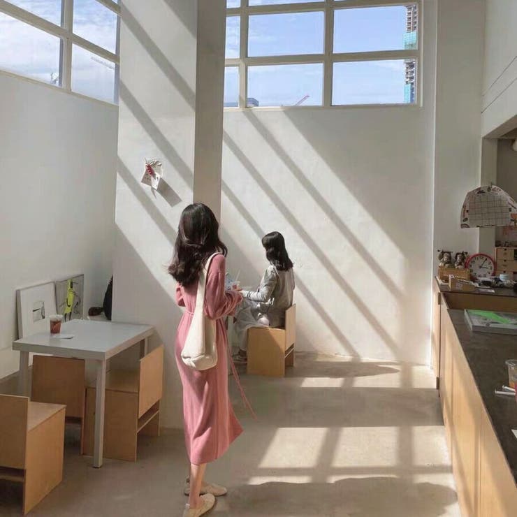 前開きえり付きニットワンピース/ストリングベルト | LETee | 詳細画像17 